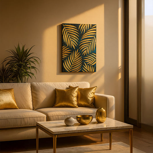 Golden Leaves Canvas