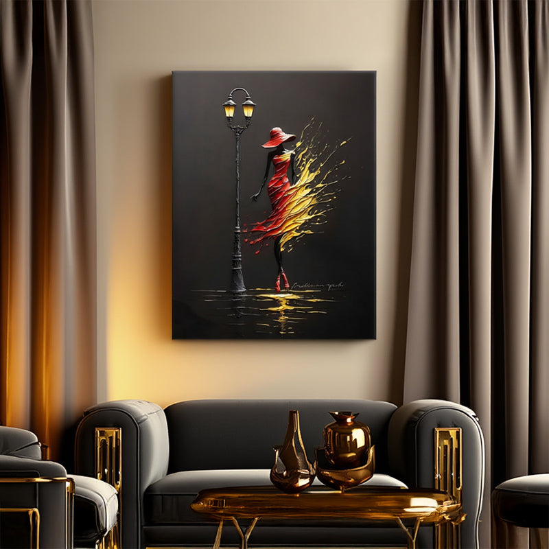 Flame Elegance Canvas
