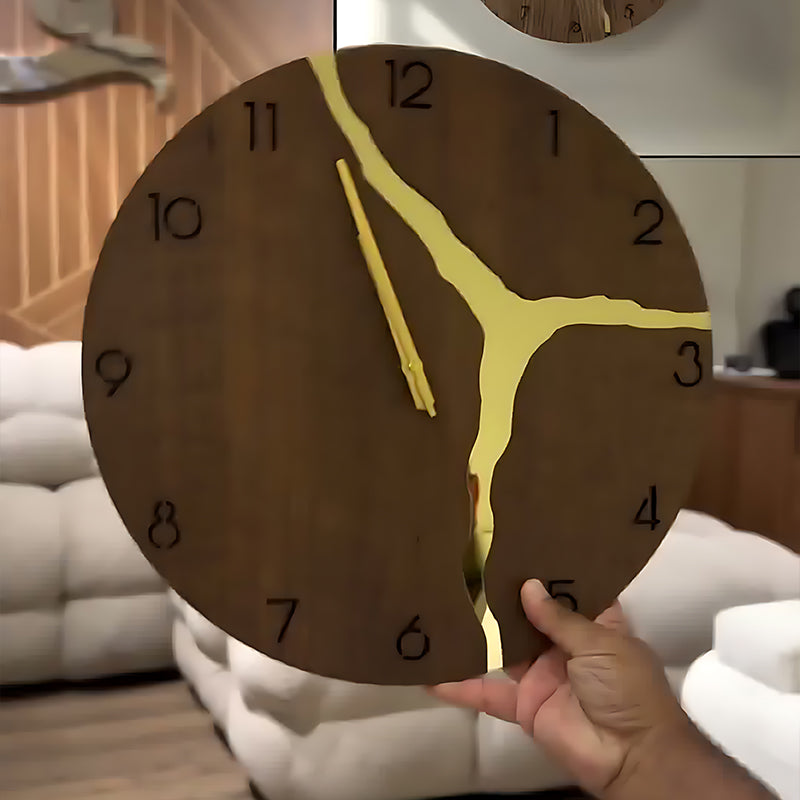 ✦Fracture Wall Clock