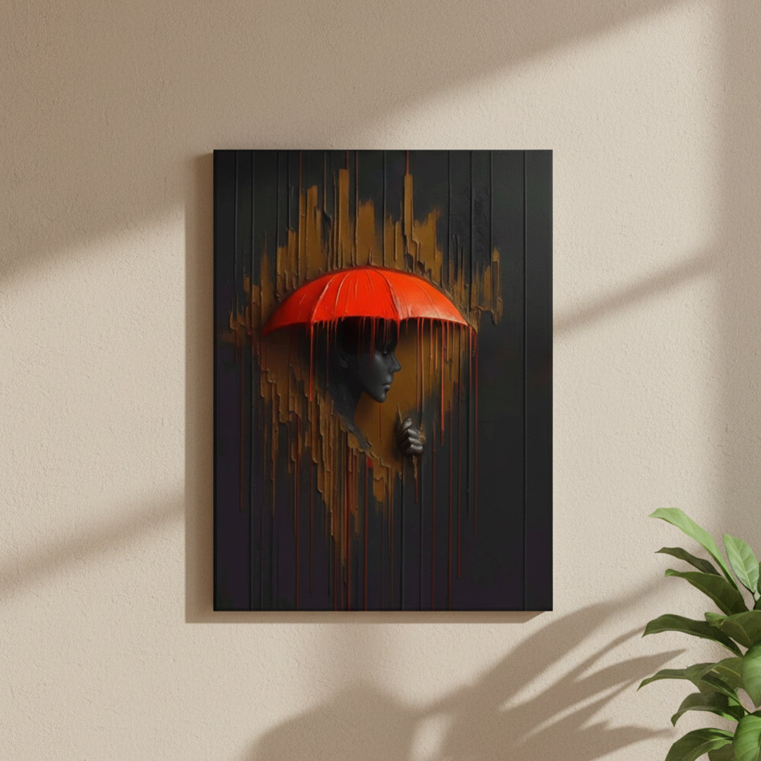 Red Umbrella Canvas