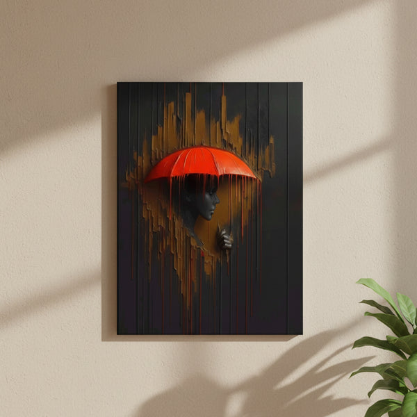 Red Umbrella Canvas