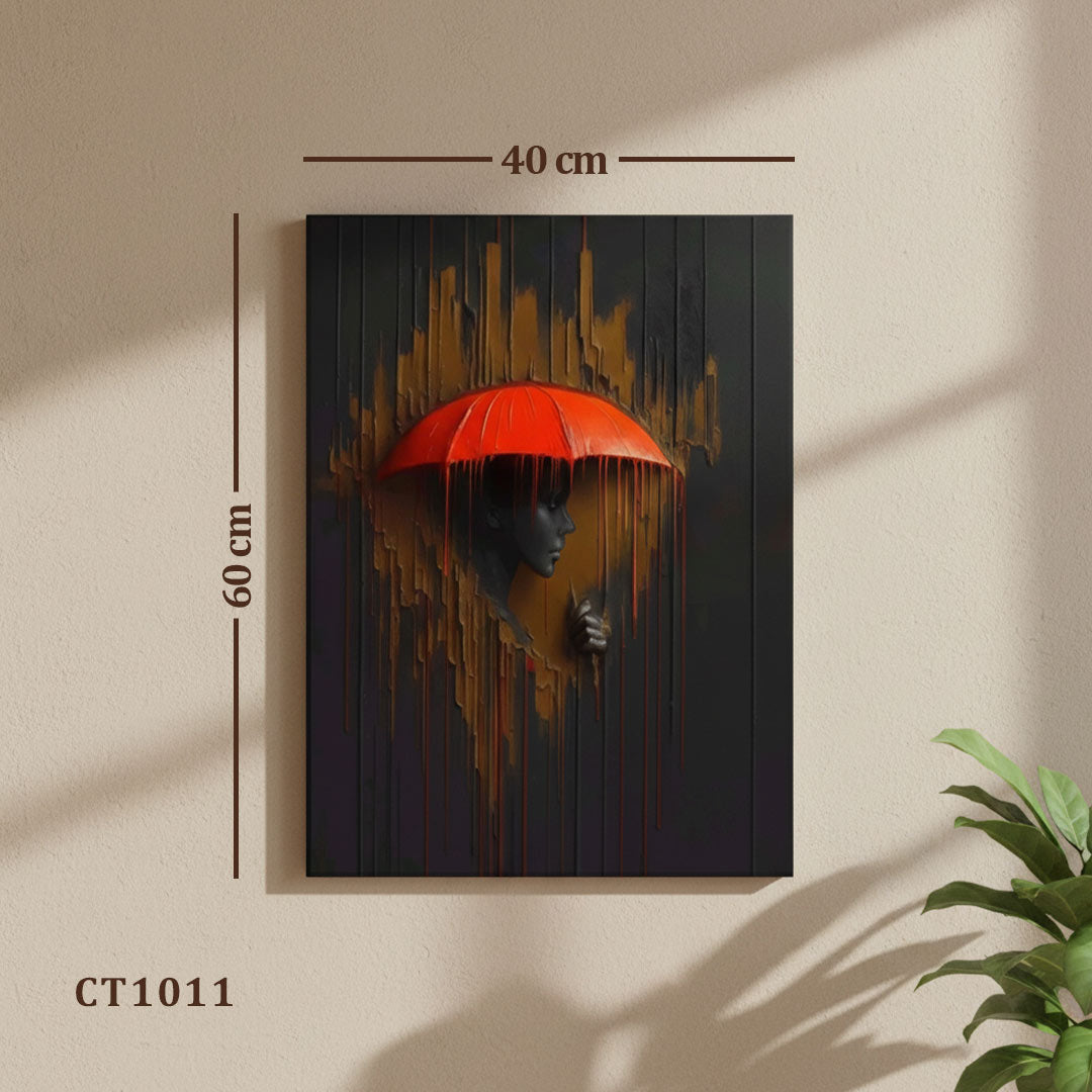 Red Umbrella Canvas