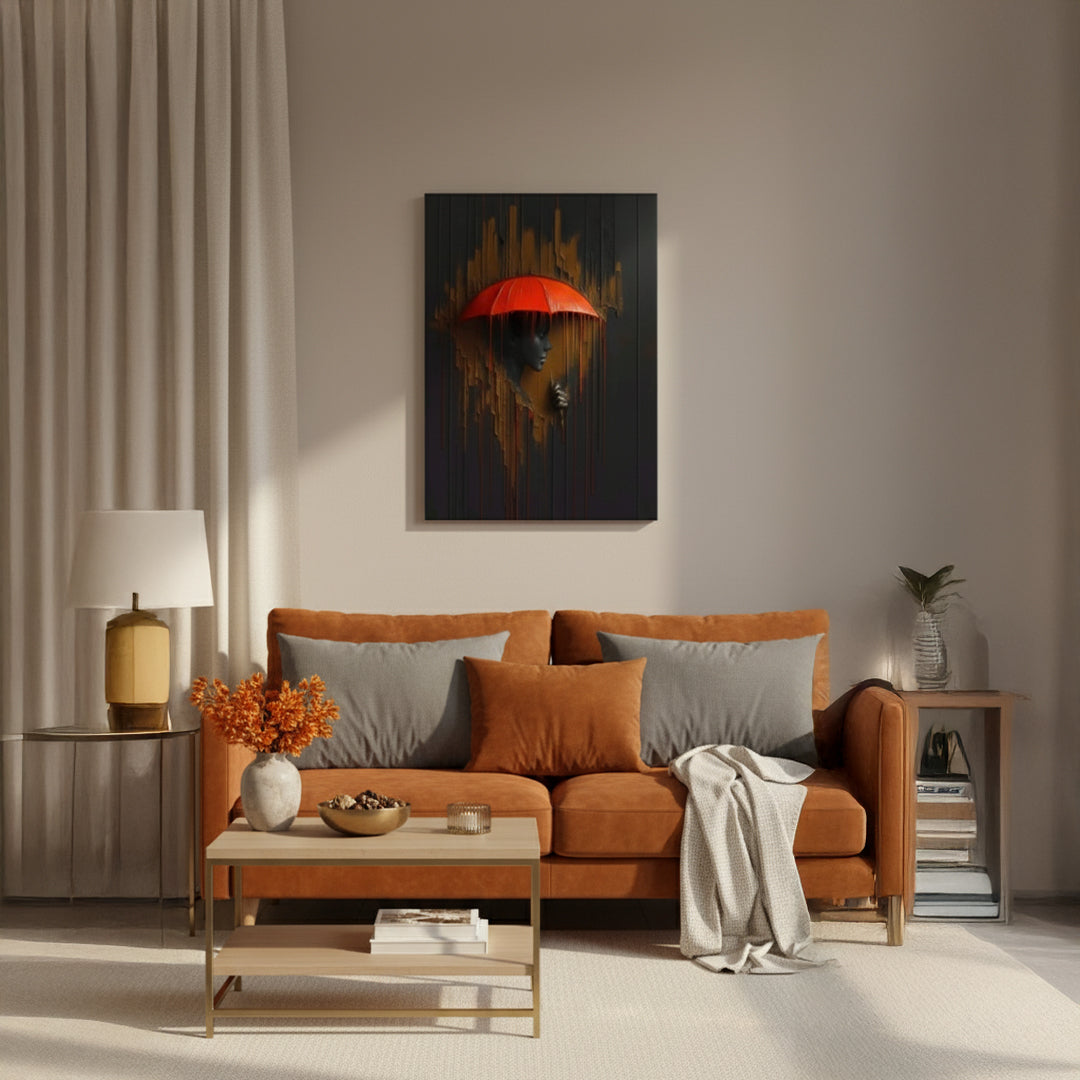 Red Umbrella Canvas