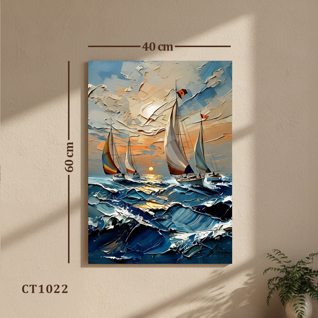 Sailing Sunset Canvas