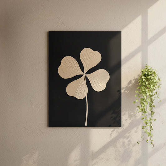 Minimalist Clover Canvas