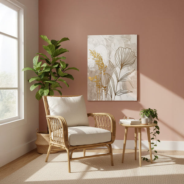 Golden Whispers Canvas