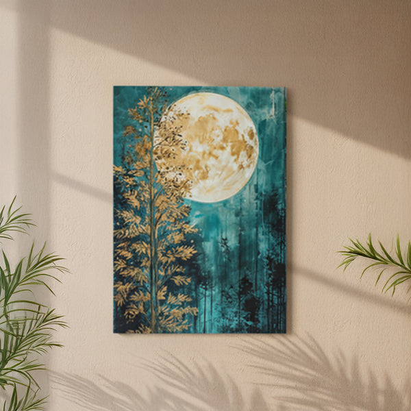 Moonlit Forest Canvas