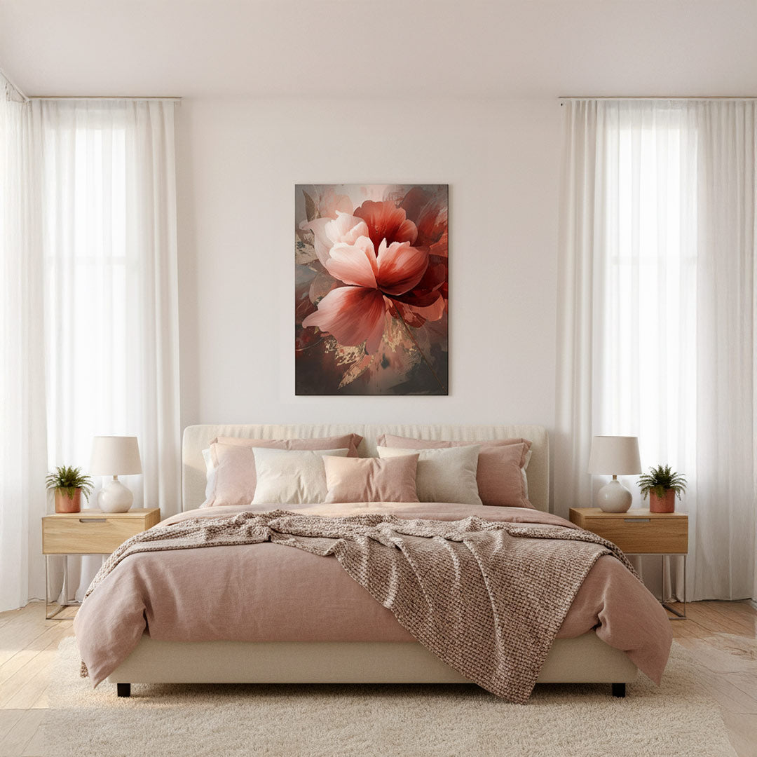 Crimson Bloom Wall Art