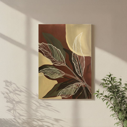 Autumn Leaf Silhouett