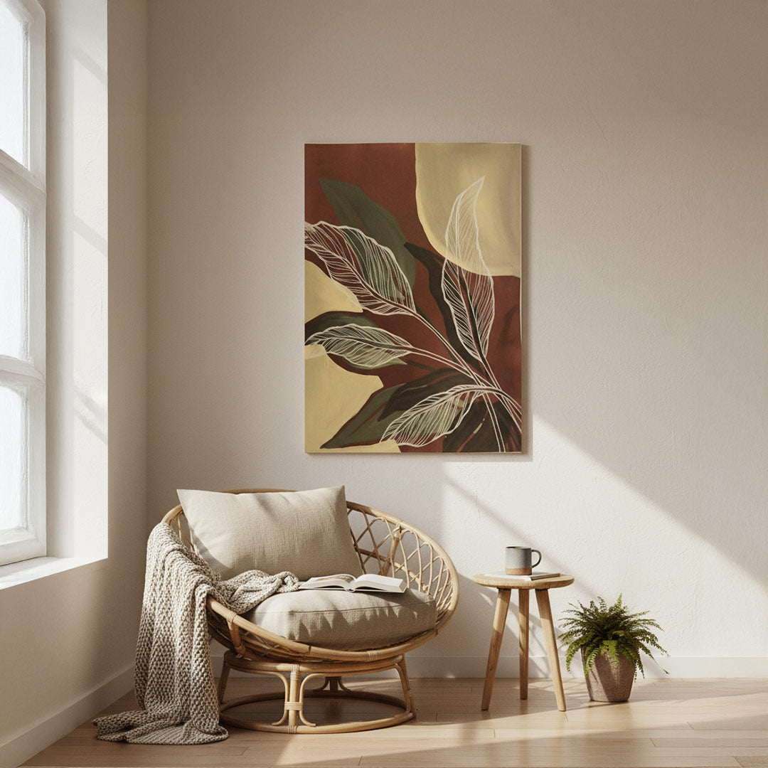 Autumn Leaf Silhouett