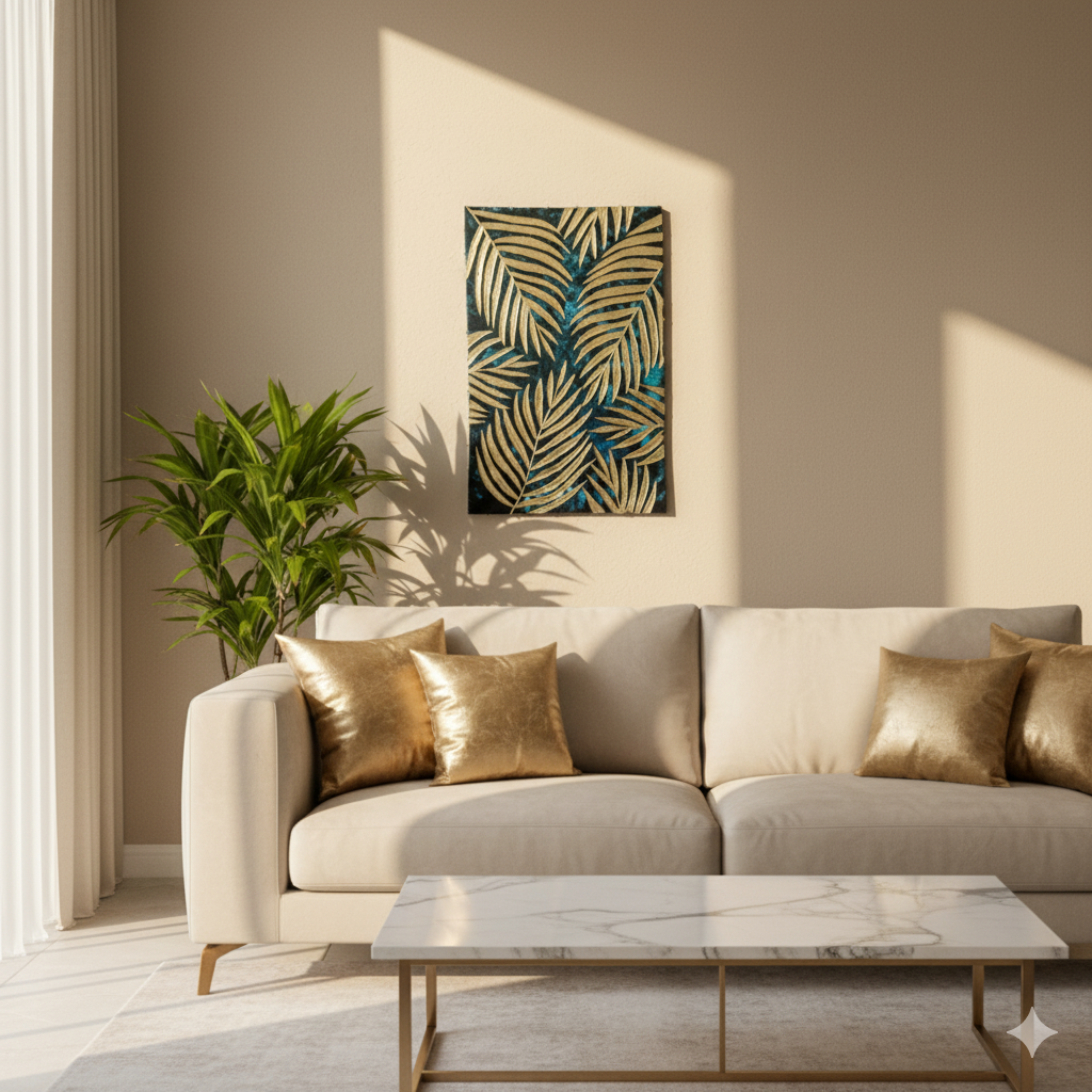 Golden Leaves Canvas